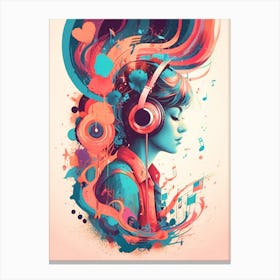 Music Girl Canvas Print