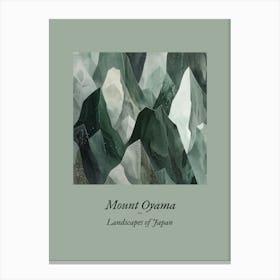 Landscapes Of Japan Mount Oyama Canvas Print
