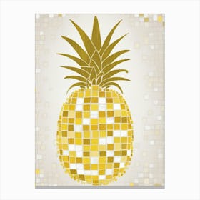 Mosaic Pineapple 2 Canvas Print