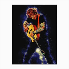 Spirit Of Ed Sheeran Live Concert Canvas Print