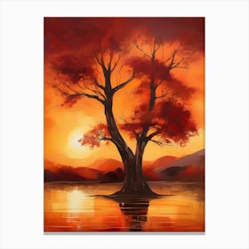 Sunset Tree 1 Canvas Print