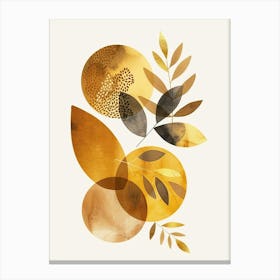 Golden Leaves 6 Canvas Print