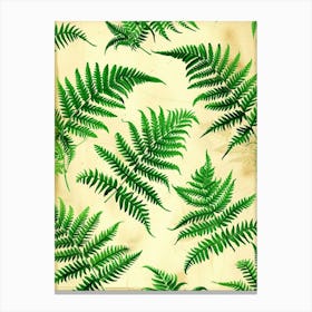 Pattern Poster Forked Fern 1 Canvas Print