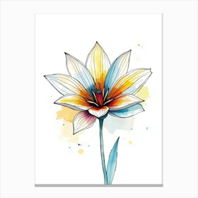 Watercolor Flower 2 Canvas Print