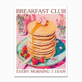 Breakfast Club Pancakes 1 Canvas Print