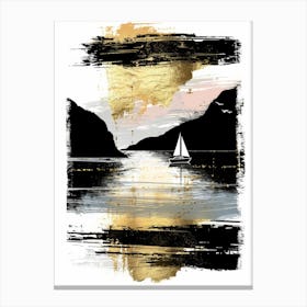 Sailboat In The Water Canvas Print