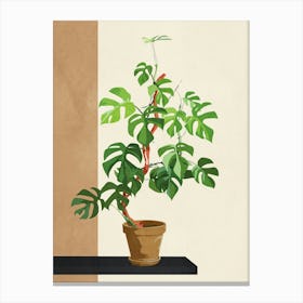 Monstera Obliqua Canvas Print