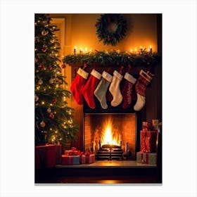 Christmas Stockings 3 Canvas Print