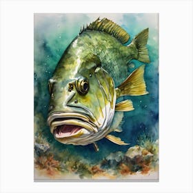 Giant Sea Bass Fish 2 Canvas Print