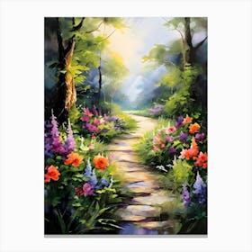 Path In The Woods 6 Canvas Print