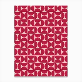 Mid Century Magenta Canvas Print