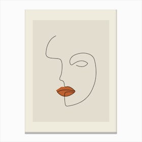 Face Of A Woman 1 Canvas Print