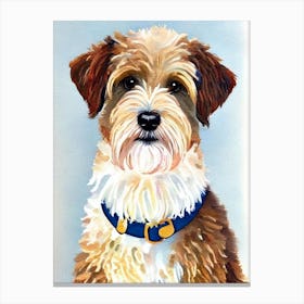 Soft Coated Wheaten Terrier 3 Watercolour dog Canvas Print