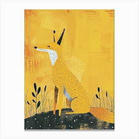 Yellow Coyote 3 Canvas Print