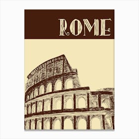 Rome Colossal Building Canvas Print