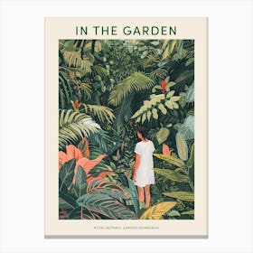 In The Garden Poster Royal Botanic Garden Edinburgh United Kingdom 6 Canvas Print