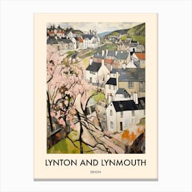 Lynton And Lynmouth (Devon) Painting 3 Travel Poster Canvas Print