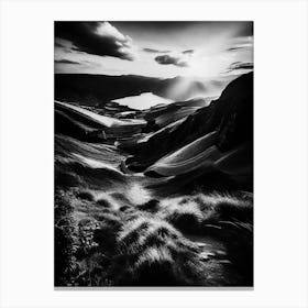 Black And White Landscape 8 Canvas Print