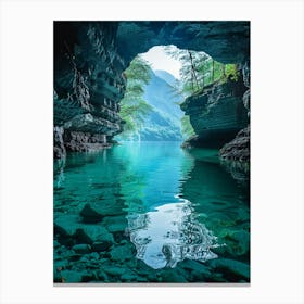 Caves In China 1 Canvas Print