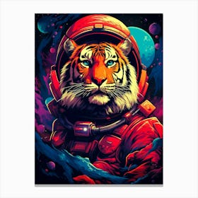 Tiger In Space 2 Canvas Print