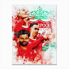 Liverpool Fc Watercolor Canvas Print