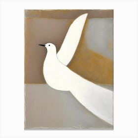 Dove Symbol 1, Abstract Painting Canvas Print