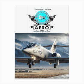 Hall-O-Gram Creations Aero Prototype Concept ~Reimagined 50 Canvas Print