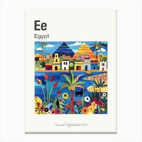 Kids Travel Alphabet  Egypt 4 Canvas Print