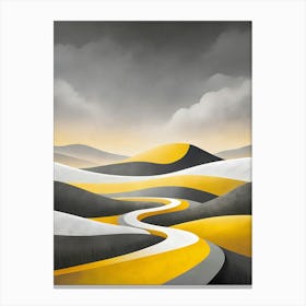 Yellow Road Canvas Print