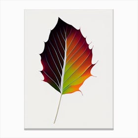 Sycamore Leaf Abstract 2 Canvas Print