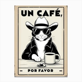 Un Cafe Por Favor 9 Canvas Print