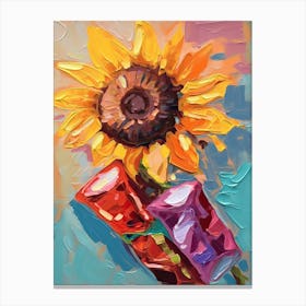 Sunflower Oil Painting 1 Canvas Print