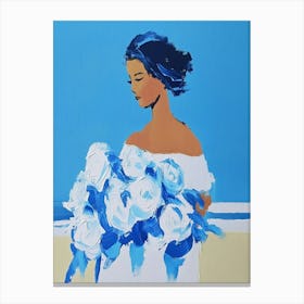 Blue Roses 8 Canvas Print