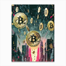 Bitcoin City 1 Canvas Print