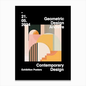 Geometric Design Archive Poster 57 Canvas Print