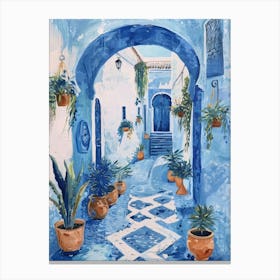 Blue Doorway Canvas Print