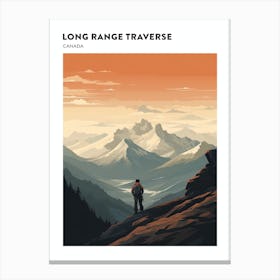Long Range Traverse Canada 2 Hiking Trail Landscape Poster Canvas Print