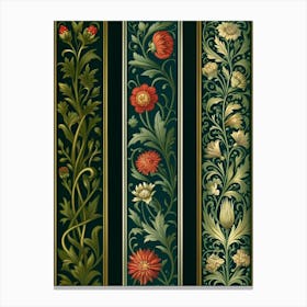 Floral Borders Canvas Print