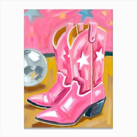 Cowboyboots Disco Canvas Print