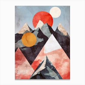 Abstract Mountain Canvas Print Canvas Print