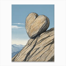 Heart Rock Canvas Print Canvas Print