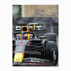 Red Bull Racing Car Canvas Print