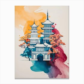 Asian Pagoda 6 Canvas Print