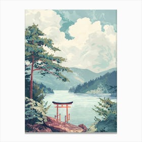 Nikko Japan 5 Retro Illustration Canvas Print