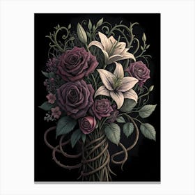 Bouquet Of Roses 4 Canvas Print