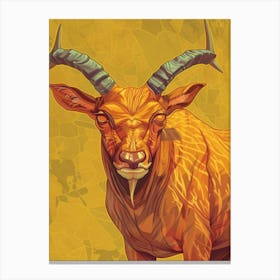 Goat Illustration 7 Canvas Print