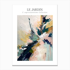 Le Jardin Abstract Oil Painting 2 Canvas Print