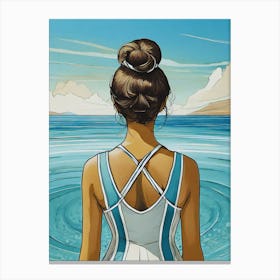 Back View Of A Woman Canvas Print