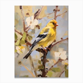 Bird Painting American Goldfinch 2 Canvas Print