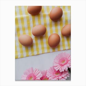 Eggs On A Table 4 Canvas Print